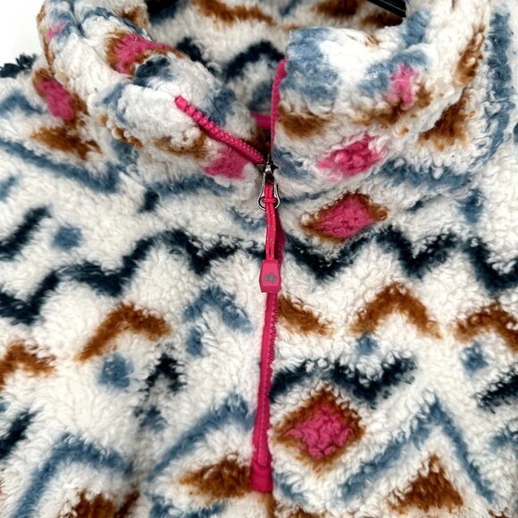 Eddie Bauer Women's Fleece Pullover 1/4 zip Aztec Pattern Size XXL - Picture 3 of 5